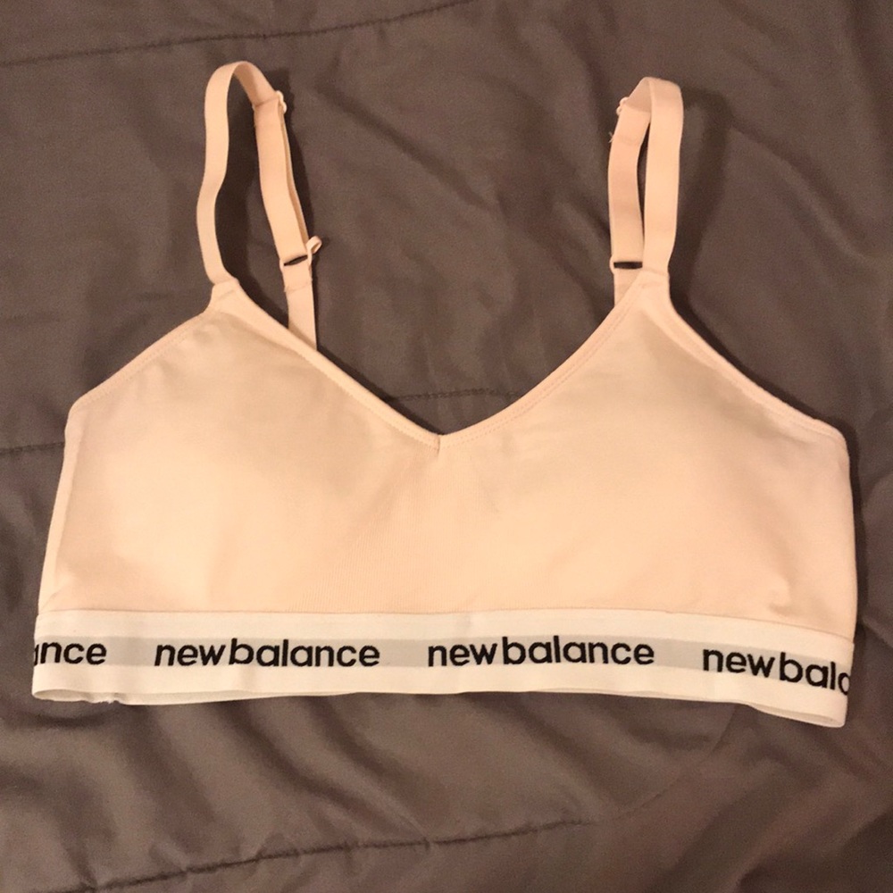 New Balance XL blush pink sports bra
